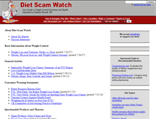 Tablet Screenshot of dietscam.org
